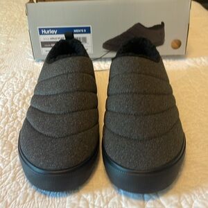 Hurley NWT Men's Arlo Puff Clog Gray Shoe Slipper GRAY Size 9